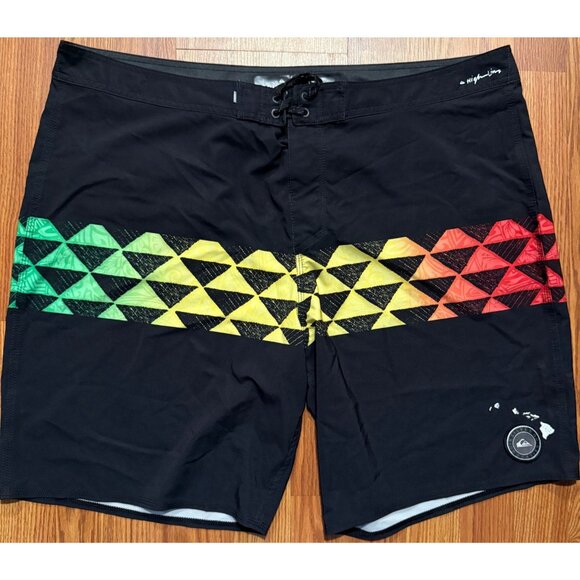 Quiksilver Highline Hawaii Board Shorts Mens 42 8" Swim Trunks - Picture 1 of 7